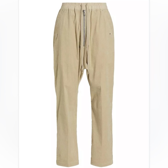 RICK OWENS DRKSHDW Geth Bela Bella Corduroy Pants XL Pearl - Picture 9 of 17